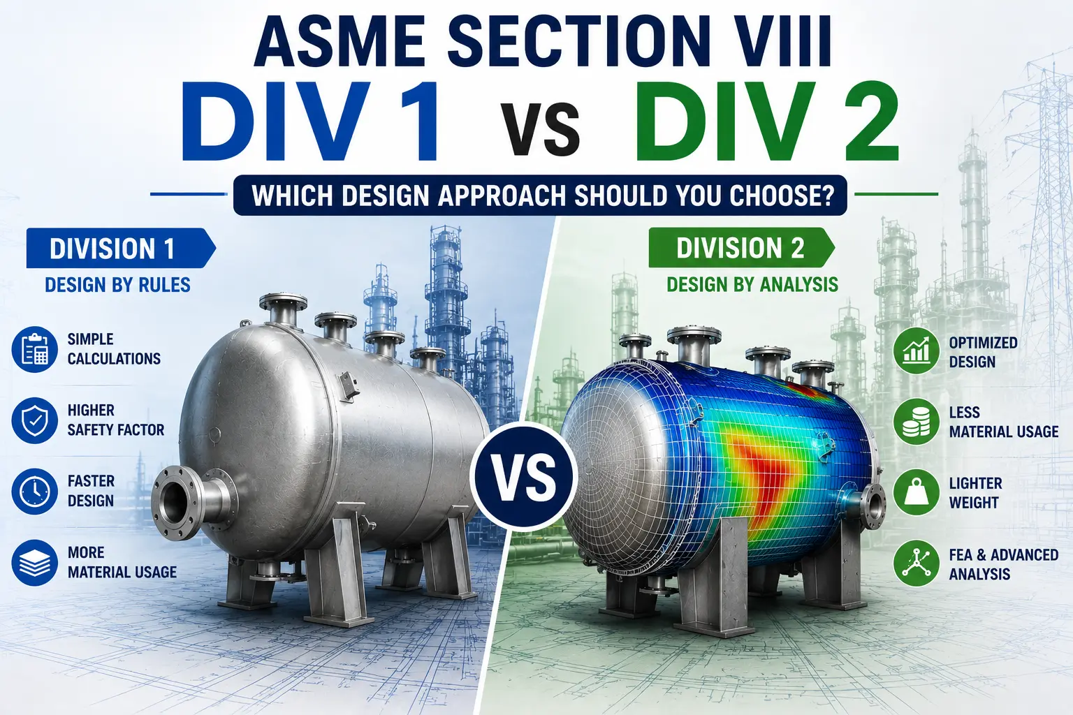 ASME Section VIII Div 1 vs Div 2