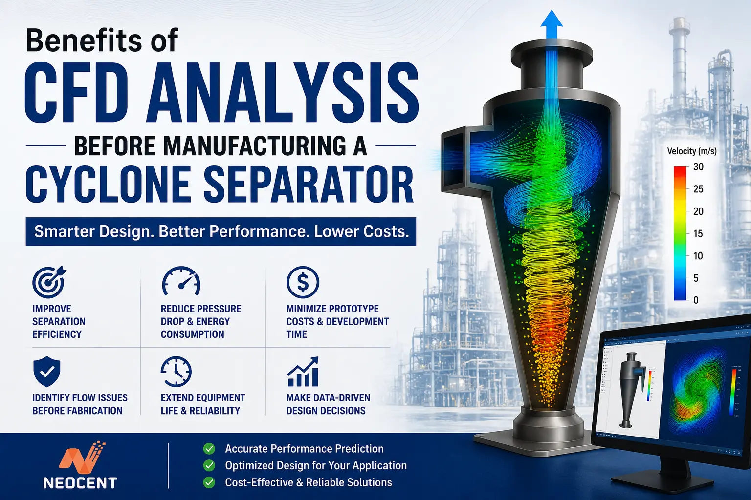 CFD Analysis Cyclone Seprator