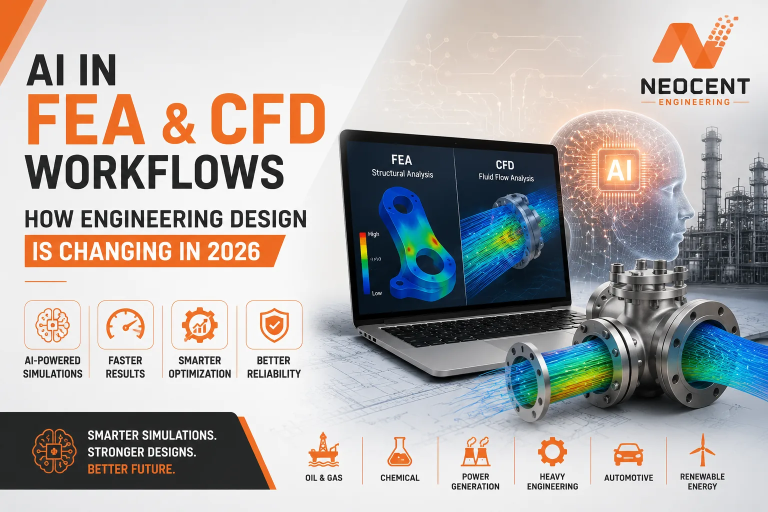 AI FEA and CFD workflow